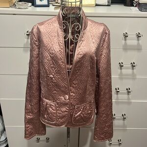 Banana Republic Pink Blazer with Quilted Texture, size M